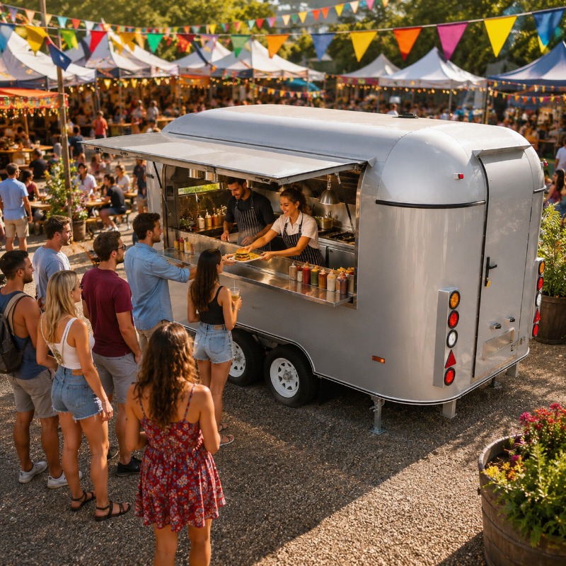 Food Truck With Snacks - Мобильный фудтрак с полностью оборудованной кухней,