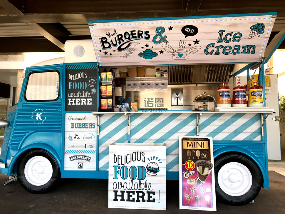 Food Truck With Snacks - Электрическая тележка для мороженого, тележка для
