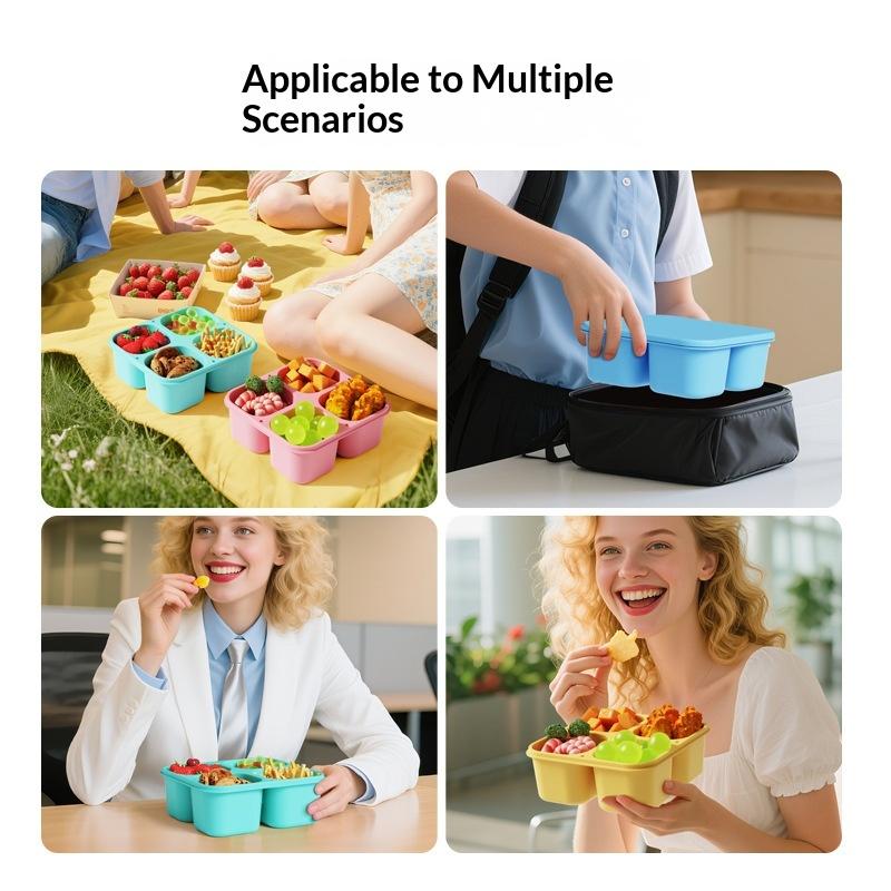 Силиконовый контейнер для еды  – обзор и цена Food And Snacks For Picnic