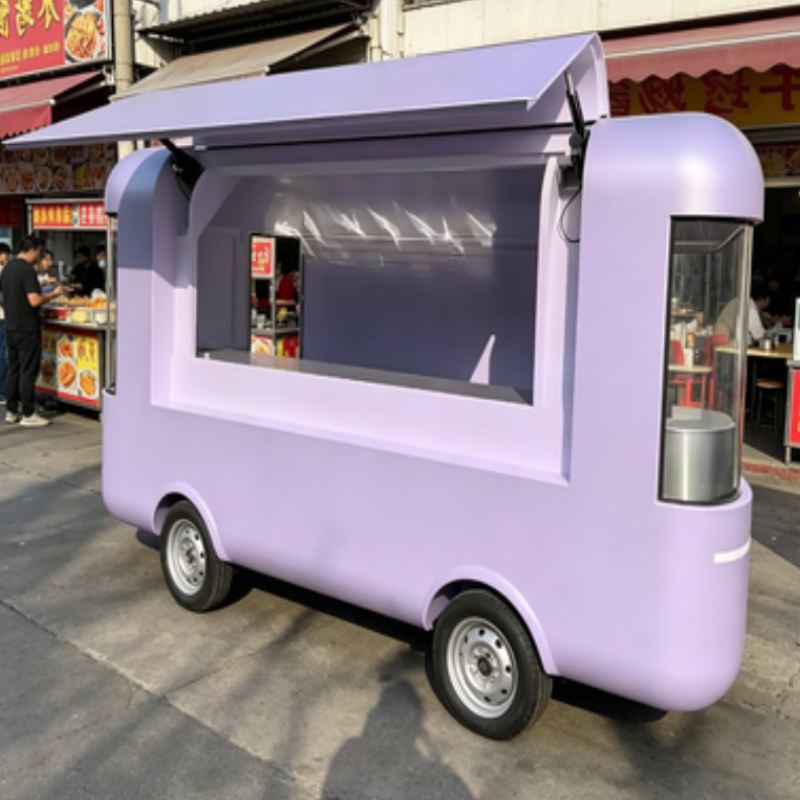 Круглый передвижной фудтрак/пр – обзор и цена Food Truck With Snacks
