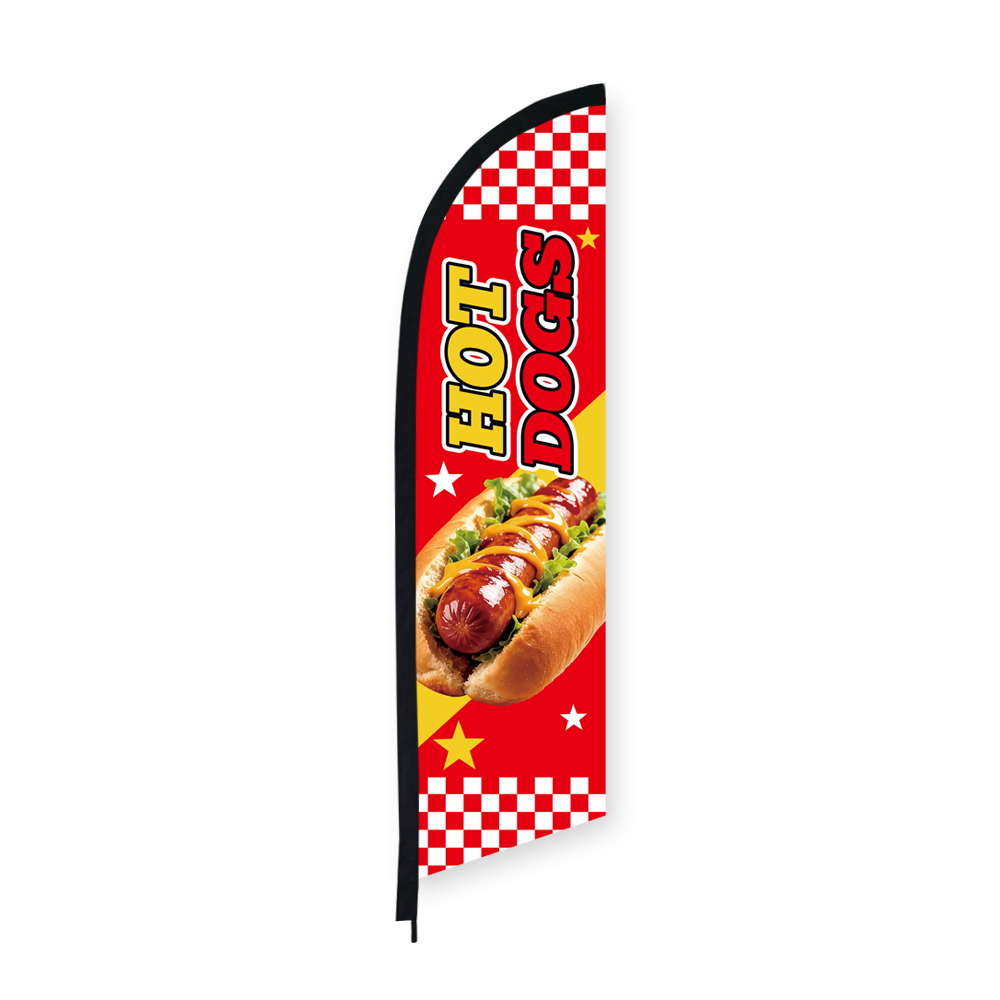 Флаг-вымпел для хот-догов с со – обзор и цена Food Snacks Banner