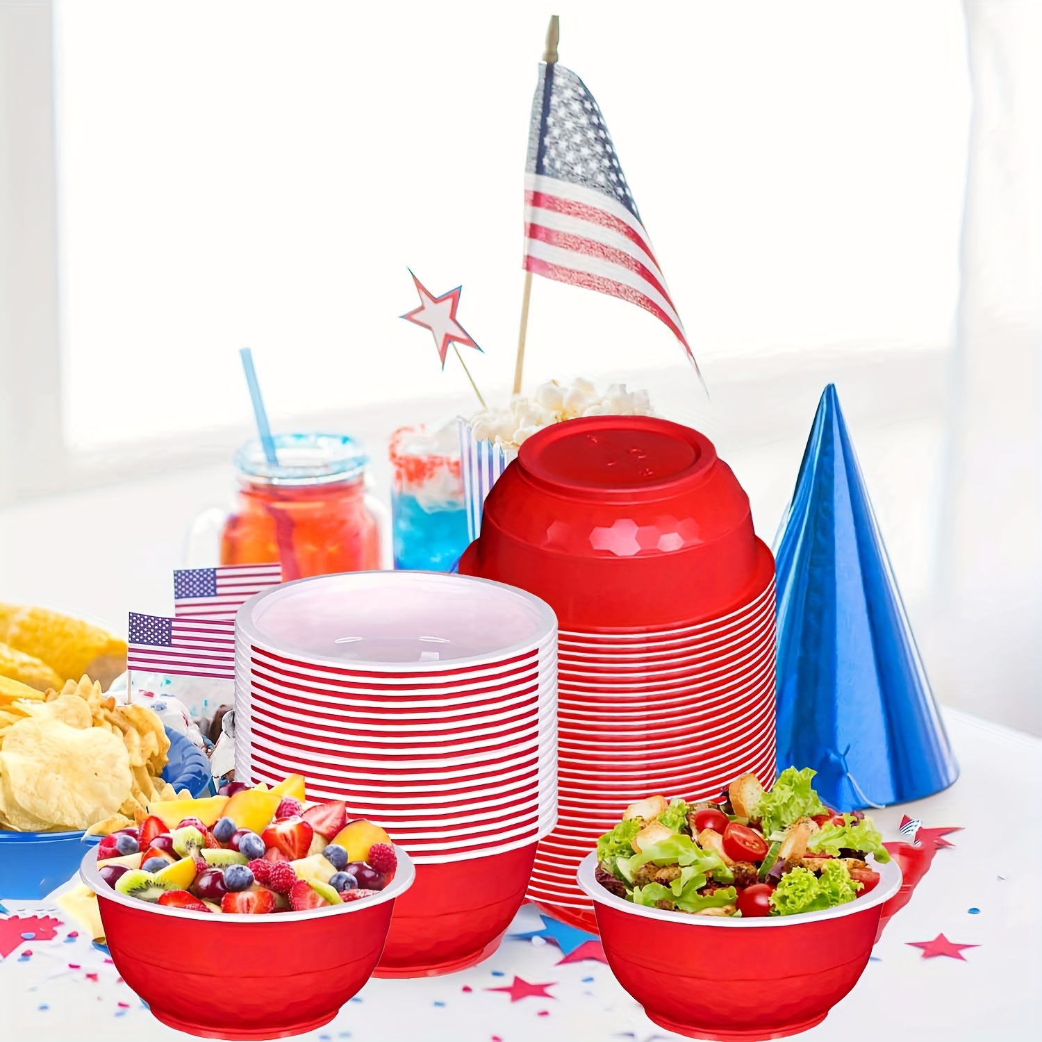 60 шт. одноразовых пластиковых – обзор и цена Food And Snacks For Picnic