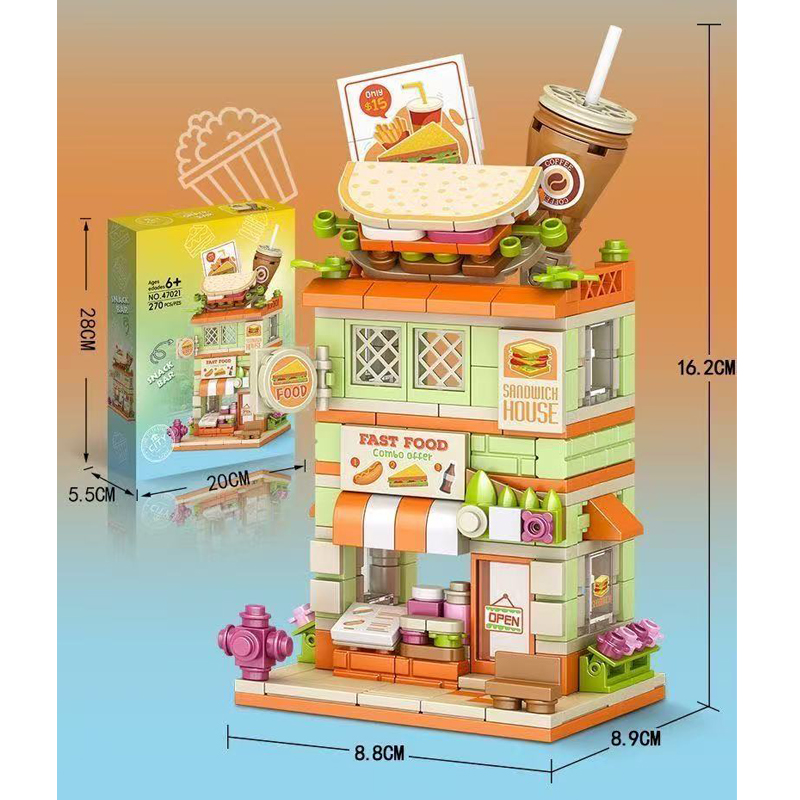 Креативный конструктор-набор « – обзор и цена Food City Snacks